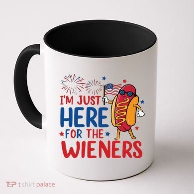 Just Here For The Wieners Coffee Mug