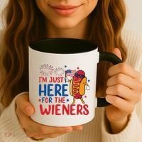 Just Here For The Wieners Coffee Mug thumb 3