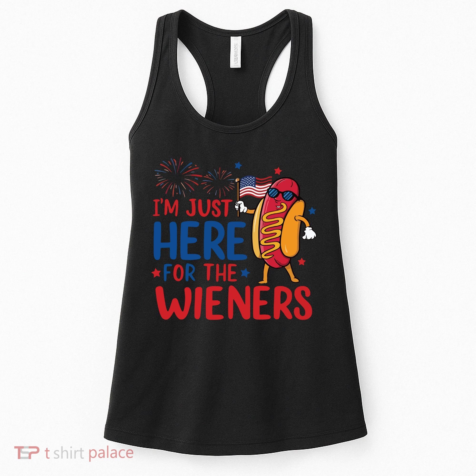 Just Here For The Wieners Women's Tank Top