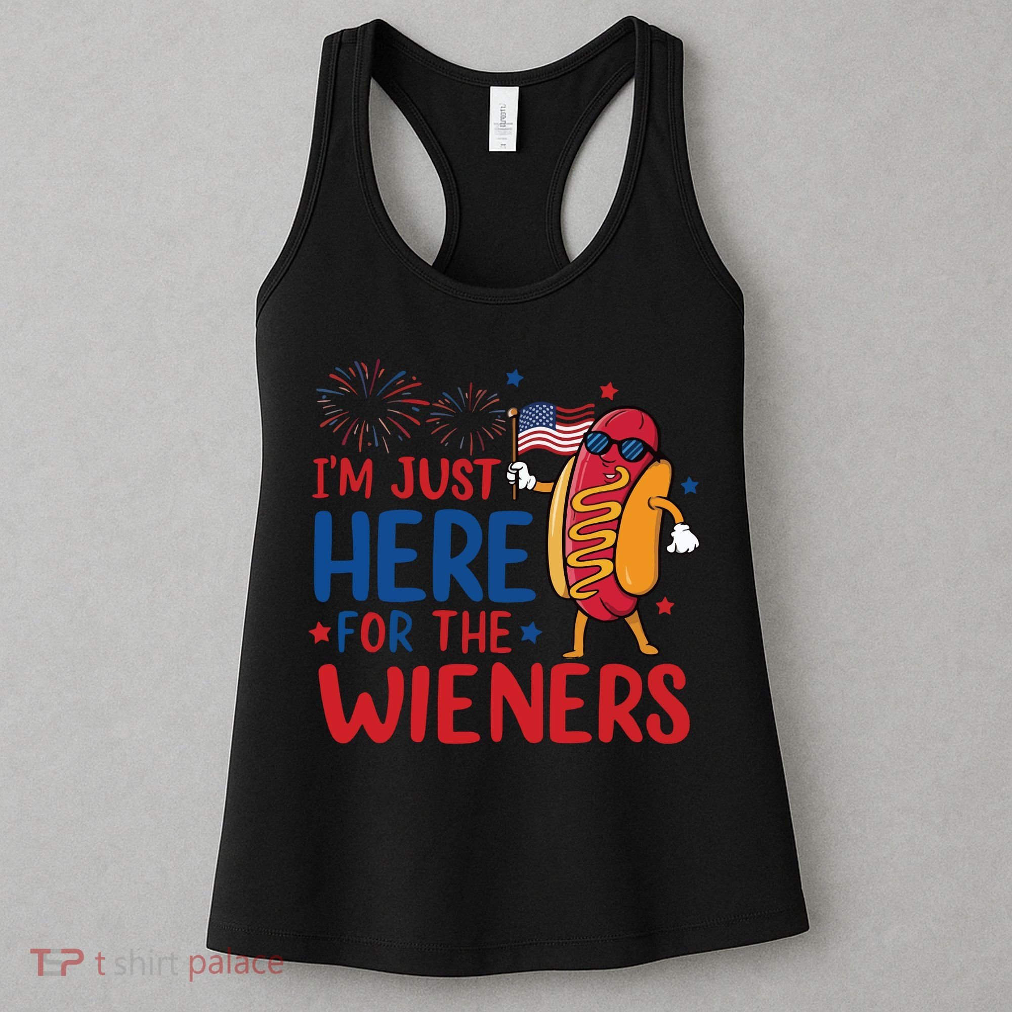 Just Here For The Wieners Women's Tank Top
