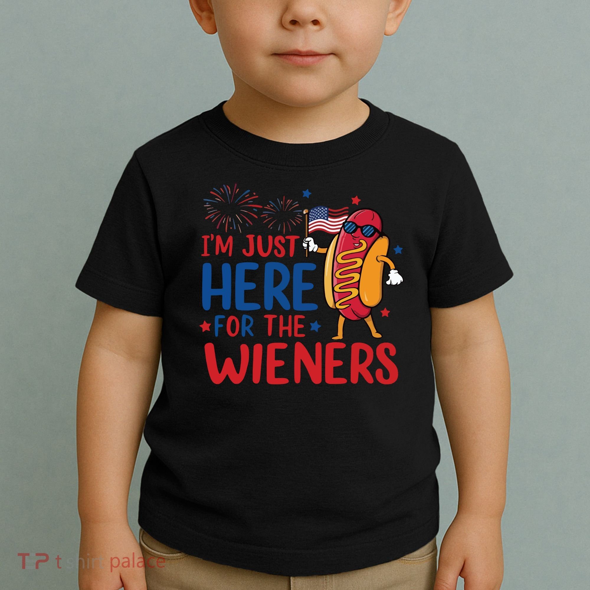 Just Here For The Wieners Toddler T-Shirt