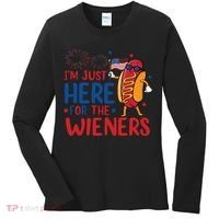 Just Here For The Wieners Women's Long Sleeve Shirt thumb 0