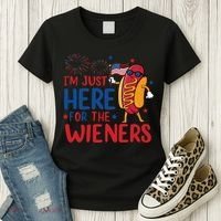 Just Here For The Wieners Women's T-Shirt thumb 3