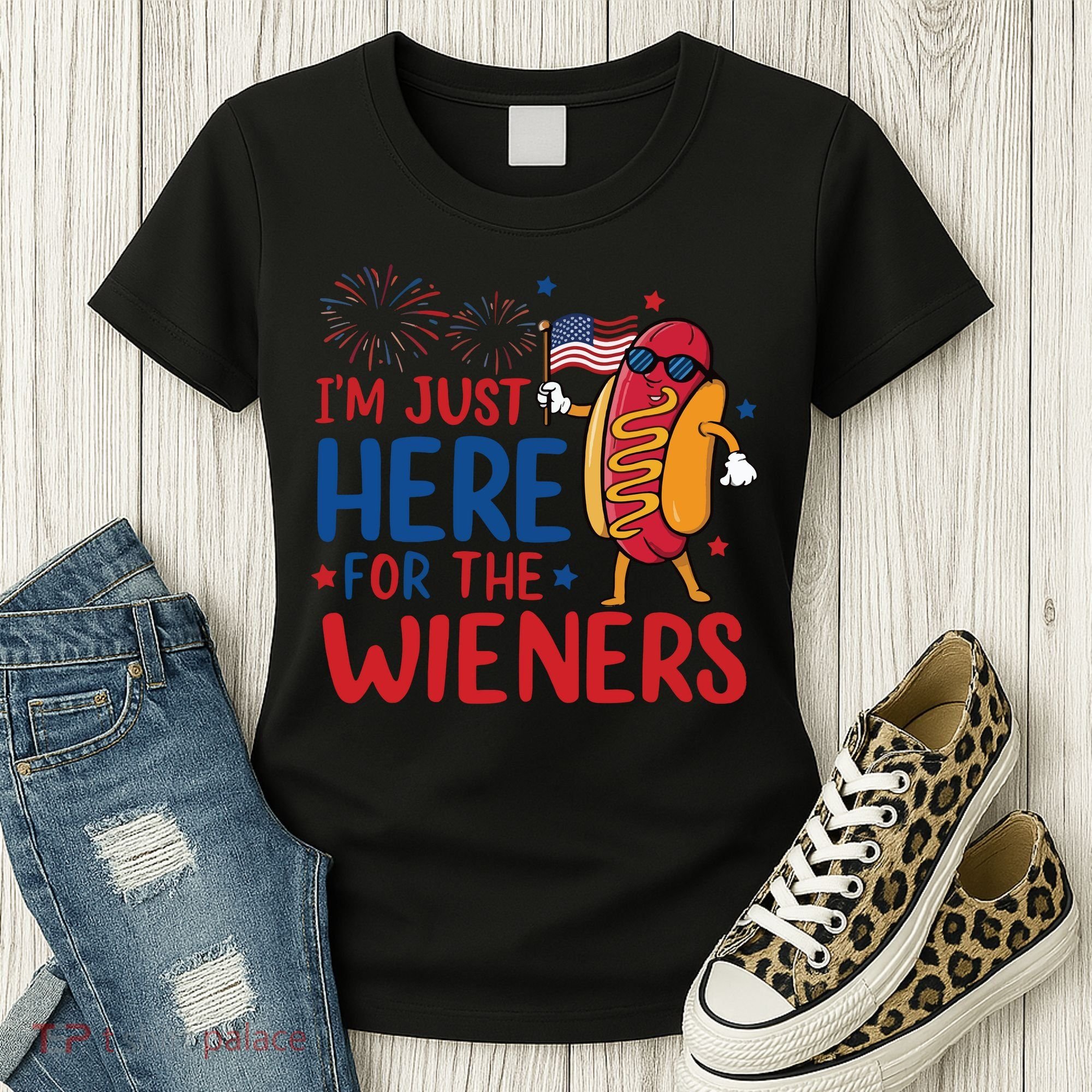 Just Here For The Wieners Women's T-Shirt
