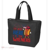 Just Here For The Wieners Tote Bag thumb 3