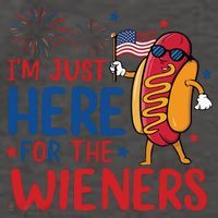 Just Here For The Wieners Vector Backpack thumb 2