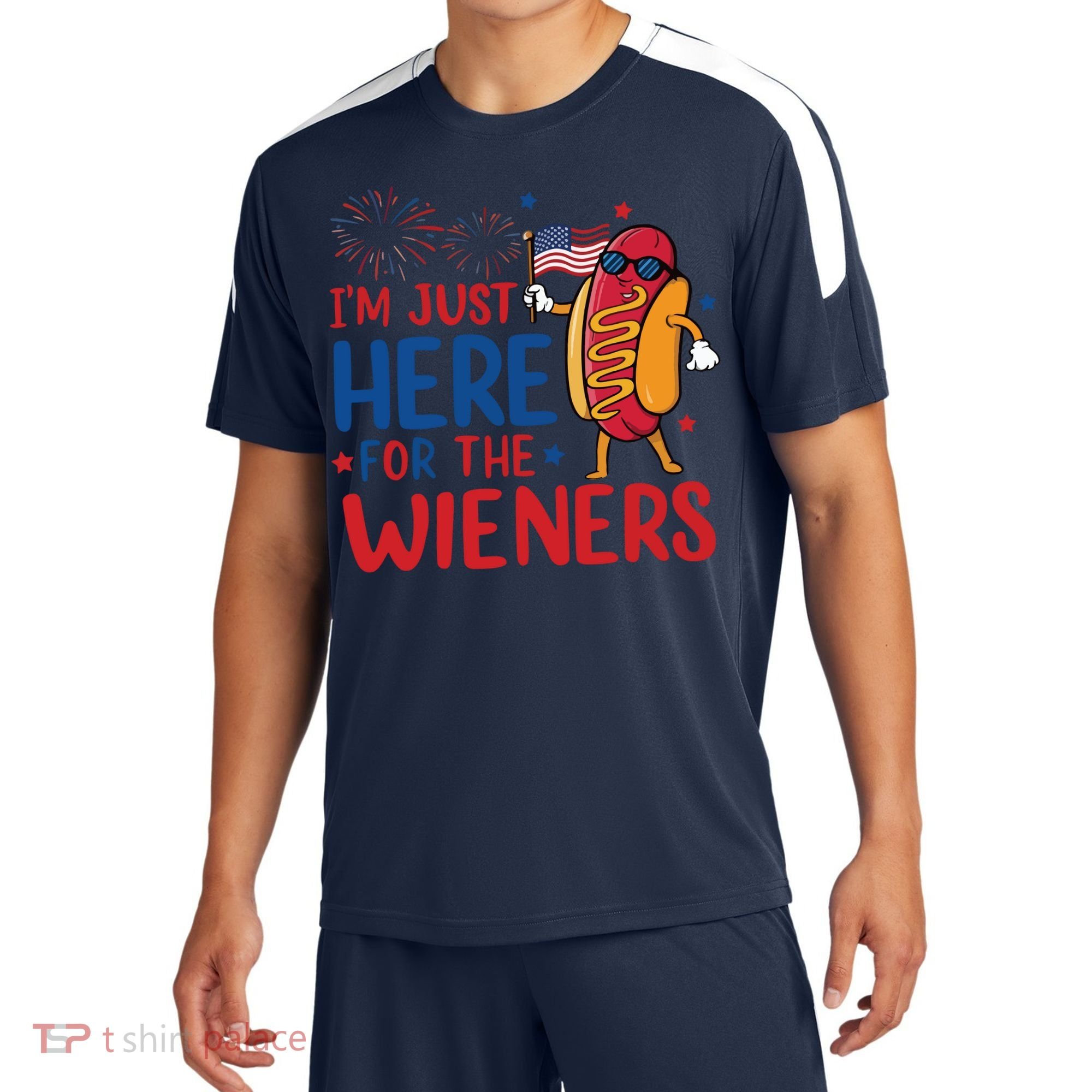 Just Here For The Wieners Sport-Tek Competitor United Soccer Jersey