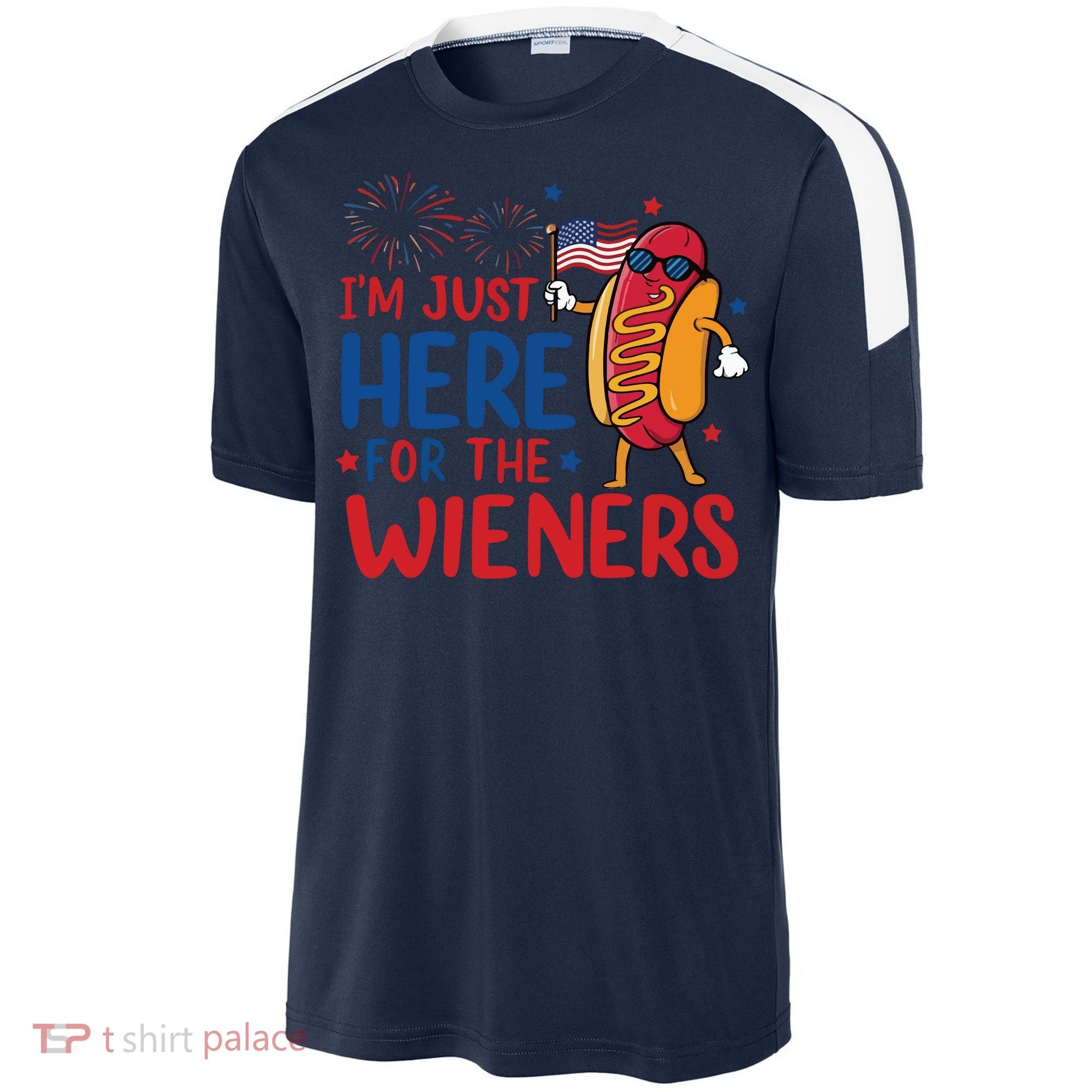 Just Here For The Wieners Sport-Tek Competitor United Soccer Jersey
