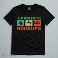 Just Here For The Hookups Motorhome Camping Rv T-Shirt thumb 5