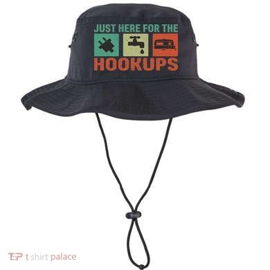 Just Here For The Hookups Motorhome Camping Rv Bucket Hat