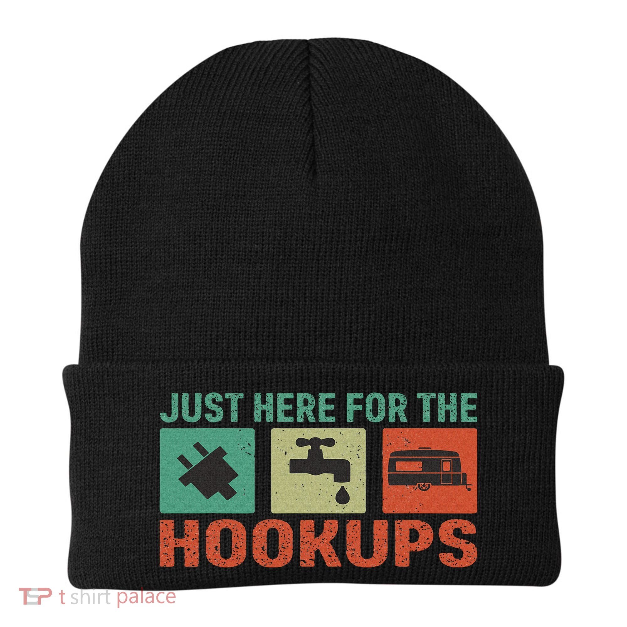 Just Here For The Hookups Motorhome Camping Rv Beanie
