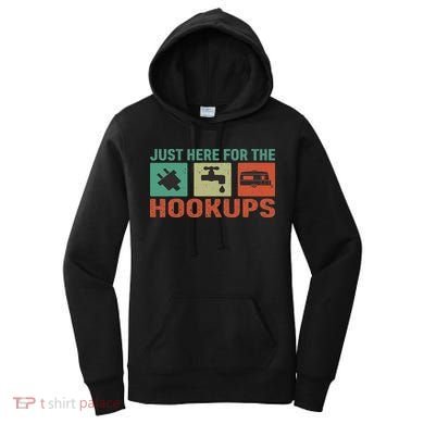 Just Here For The Hookups Motorhome Camping Rv Women's Hoodie