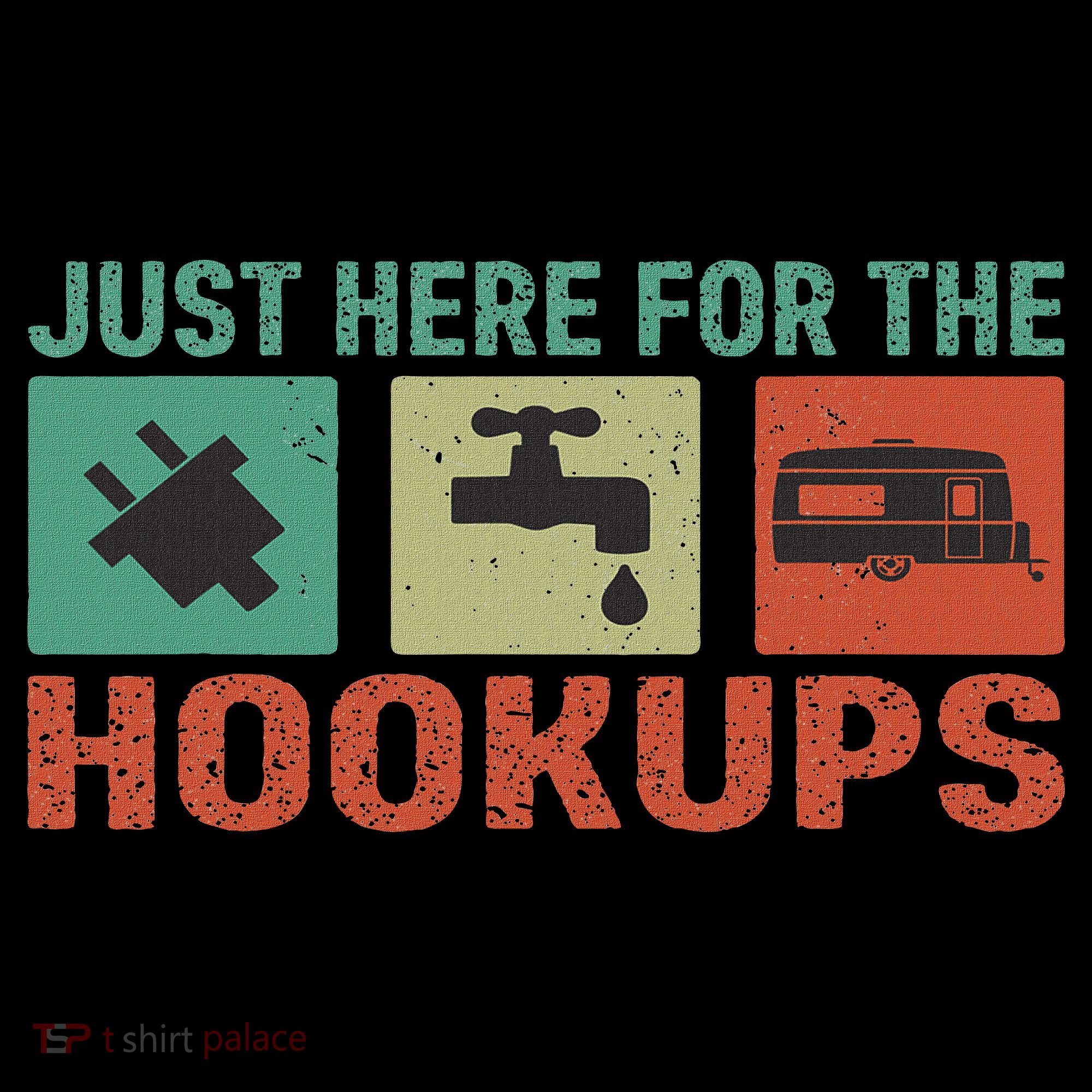 Just Here For The Hookups Motorhome Camping Rv Women's Tank Top