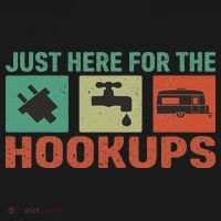 Just Here For The Hookups Motorhome Camping Rv Toddler Hoodie thumb 2