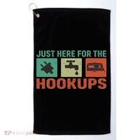Just Here For The Hookups Motorhome Camping Rv Golf Towel thumb 0