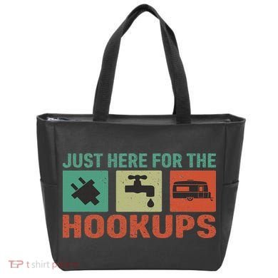 Just Here For The Hookups Motorhome Camping Rv Tote Bag