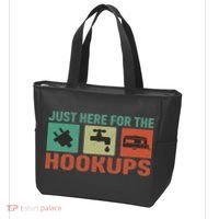 Just Here For The Hookups Motorhome Camping Rv Tote Bag thumb 3