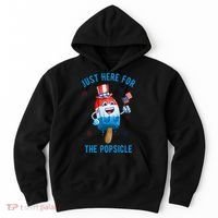 Just Here For The Popsicle 4th Of July Funny Festive Hoodie thumb 0