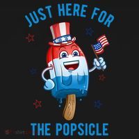 Just Here For The Popsicle 4th Of July Funny Festive Coaster thumb 2