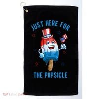 Just Here For The Popsicle 4th Of July Funny Festive Golf Towel thumb 0