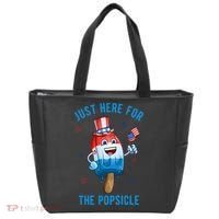 Just Here For The Popsicle 4th Of July Funny Festive Tote Bag thumb 0
