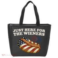 Just Here For The Wieners 4th Of July Tote Bag thumb 0