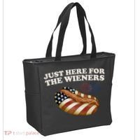 Just Here For The Wieners 4th Of July Tote Bag thumb 2