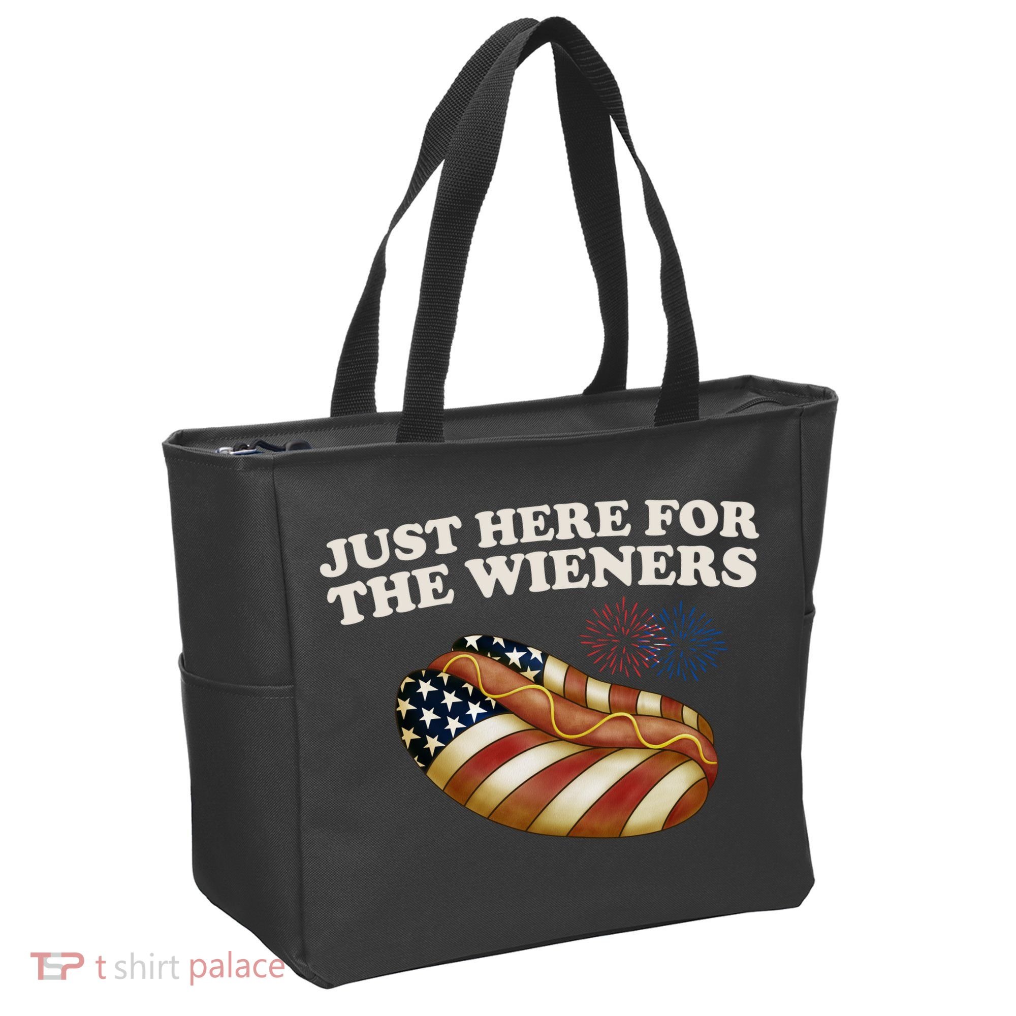 Just Here For The Wieners 4th Of July Tote Bag
