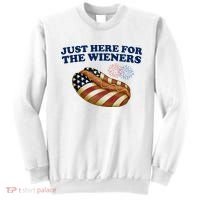 Just Here For The Wieners 4th Of July Sweatshirt thumb 0