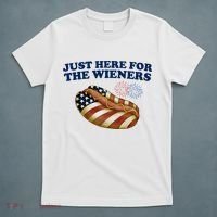 Just Here For The Wieners 4th Of July T-Shirt thumb 5