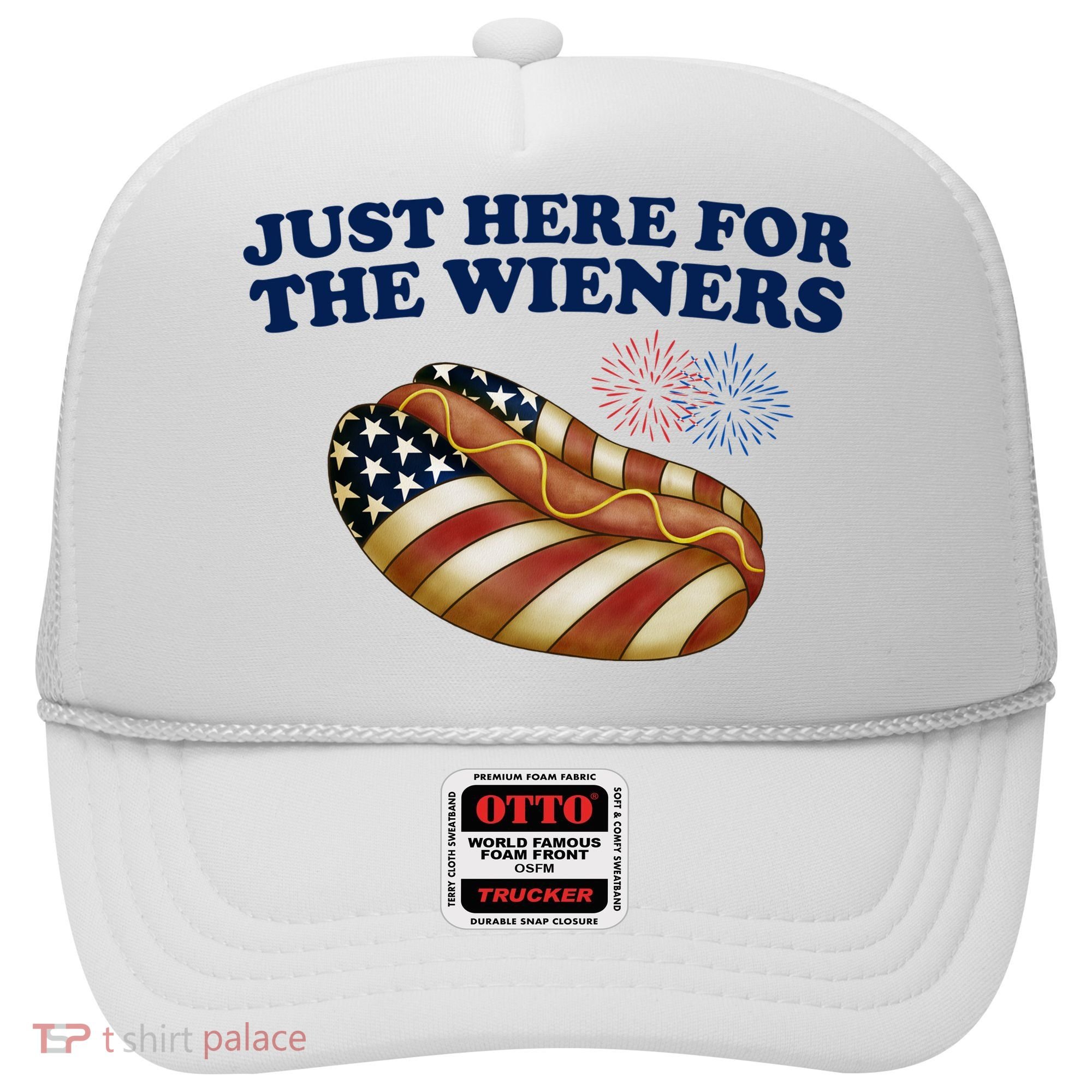 Just Here For The Wieners 4th Of July Hat