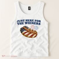 Just Here For The Wieners 4th Of July Tank Top thumb 2