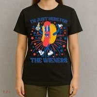 Just Here For The Wieners Hot Dog 4th Of July T-Shirt thumb 4