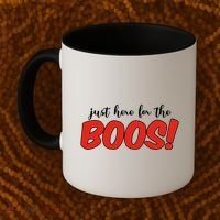 Just Here For The Boos Funny Halloween Coffee Mug thumb 2