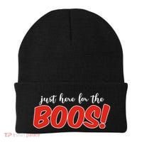 Just Here For The Boos Funny Halloween Beanie thumb 0