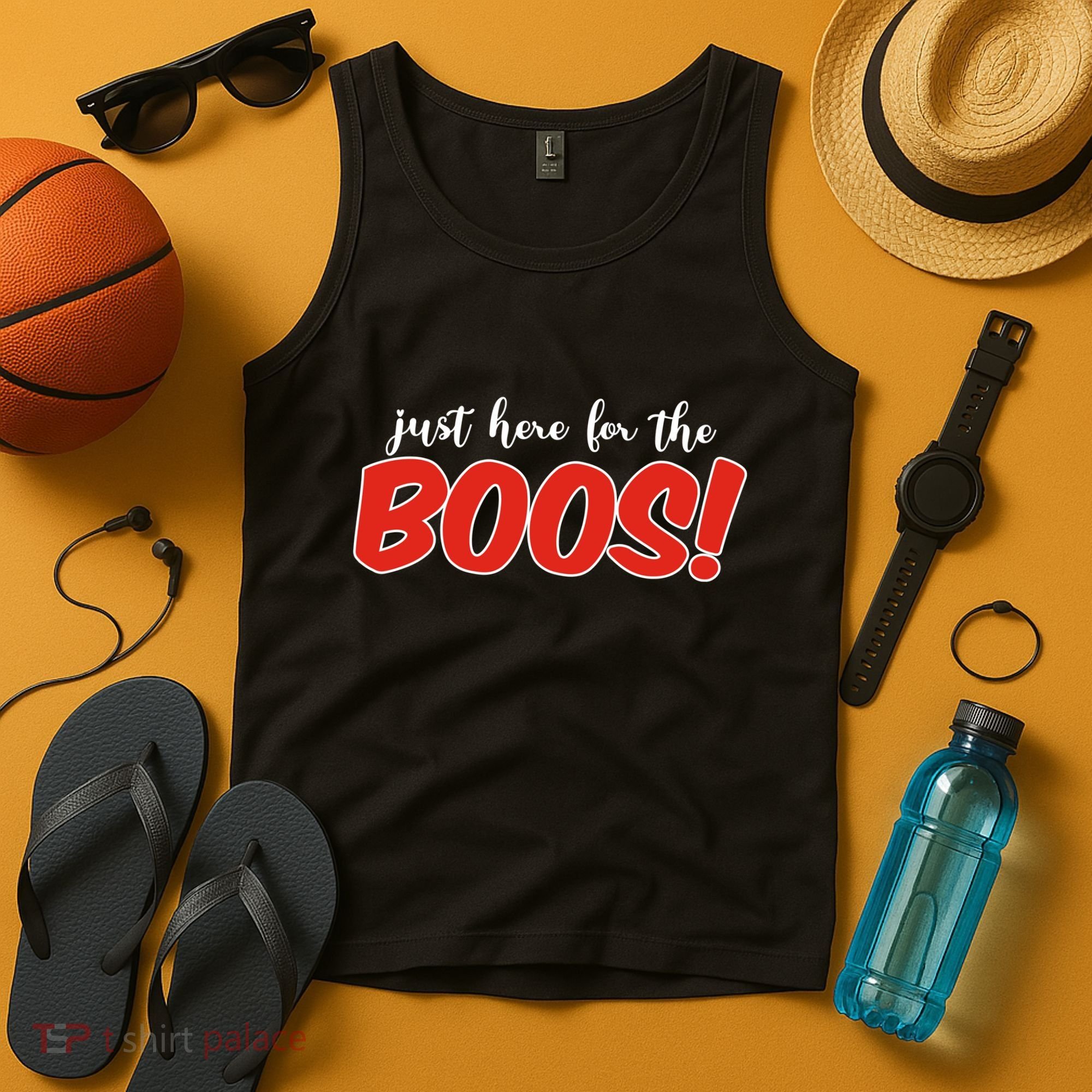 Just Here For The Boos Funny Halloween Tank Top