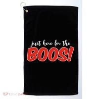 Just Here For The Boos Funny Halloween Golf Towel thumb 0