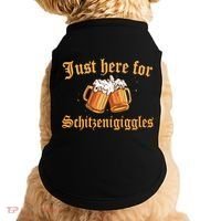 Just Here For Schitzengiggles Funny Oktoberfest Doggie Tank thumb 0