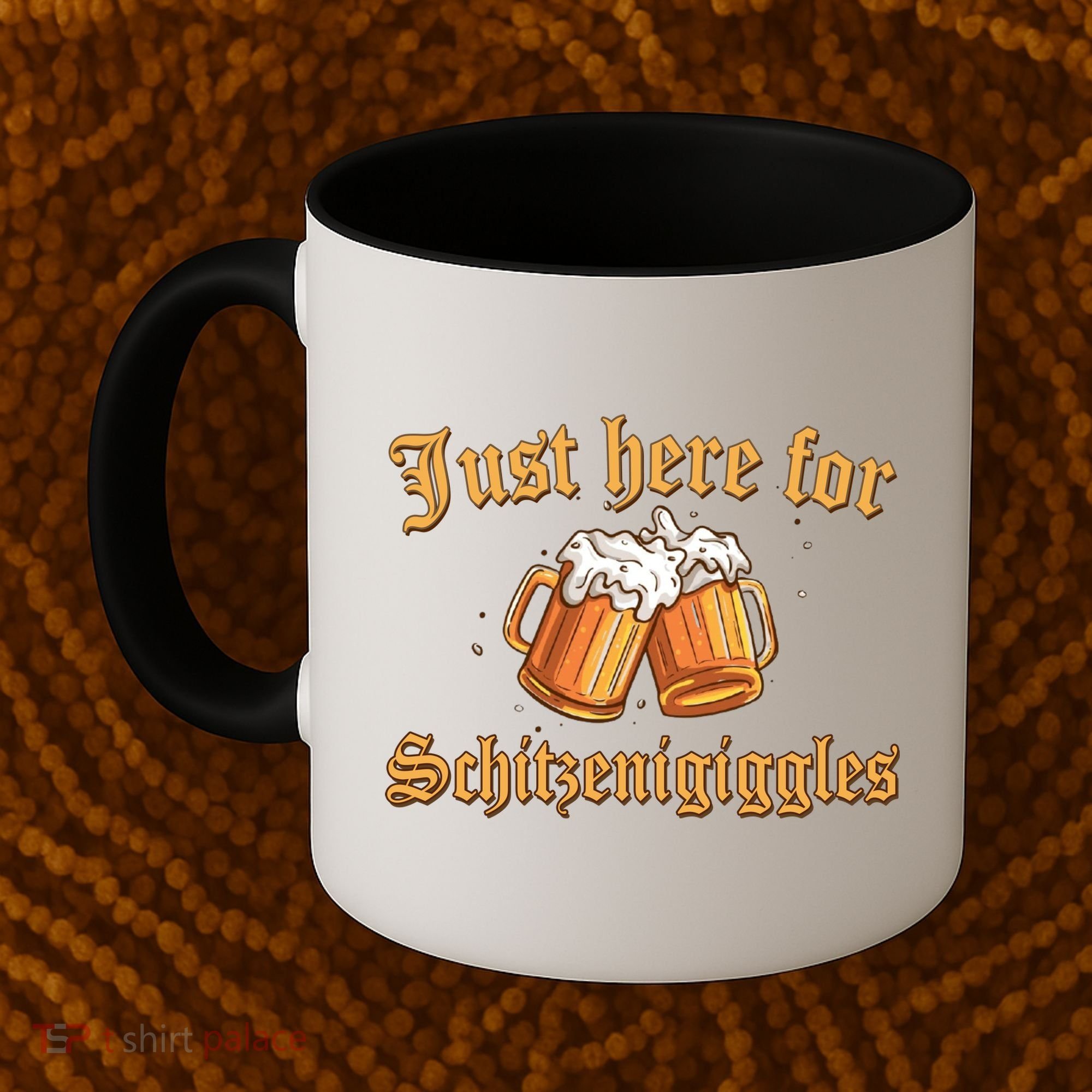 Just Here For Schitzengiggles Funny Oktoberfest Coffee Mug