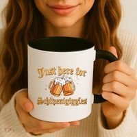 Just Here For Schitzengiggles Funny Oktoberfest Coffee Mug thumb 3