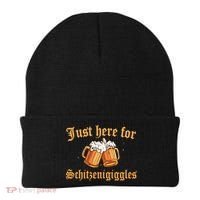 Just Here For Schitzengiggles Funny Oktoberfest Beanie thumb 0
