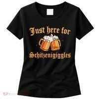 Just Here For Schitzengiggles Funny Oktoberfest Women's T-Shirt thumb 0
