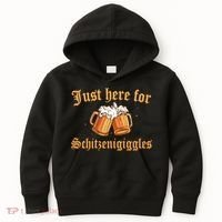 Just Here For Schitzengiggles Funny Oktoberfest Kids Hoodie thumb 0