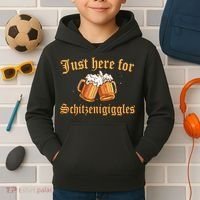 Just Here For Schitzengiggles Funny Oktoberfest Kids Hoodie thumb 2