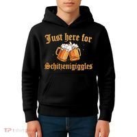 Just Here For Schitzengiggles Funny Oktoberfest Kids Hoodie thumb 4
