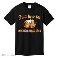 Just Here For Schitzengiggles Funny Oktoberfest Kids T-Shirt thumb 0