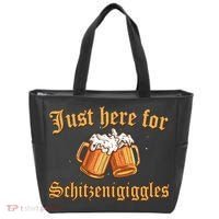Just Here For Schitzengiggles Funny Oktoberfest Tote Bag thumb 0