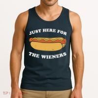 I'm Just Here For The Wieners 4th Of July Shirts Tank Top thumb 3