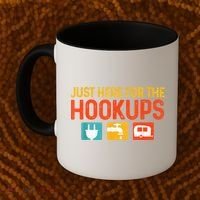 Just Here For The Hookups Motorhome Camping Rv Coffee Mug thumb 2