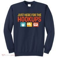 Just Here For The Hookups Motorhome Camping Rv Sweatshirt thumb 0